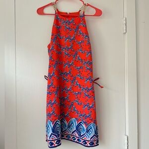 HTF Lilly Pulitzer Pearl Romper in Picante Cora Heebee Zeebees Engineered Romper